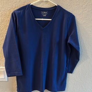 L.L. Bean Blue Long Sleeve Tee